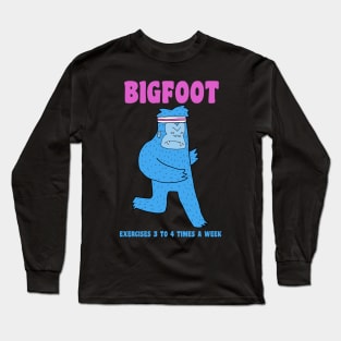 Bigfoot Cares About Heart Health Long Sleeve T-Shirt